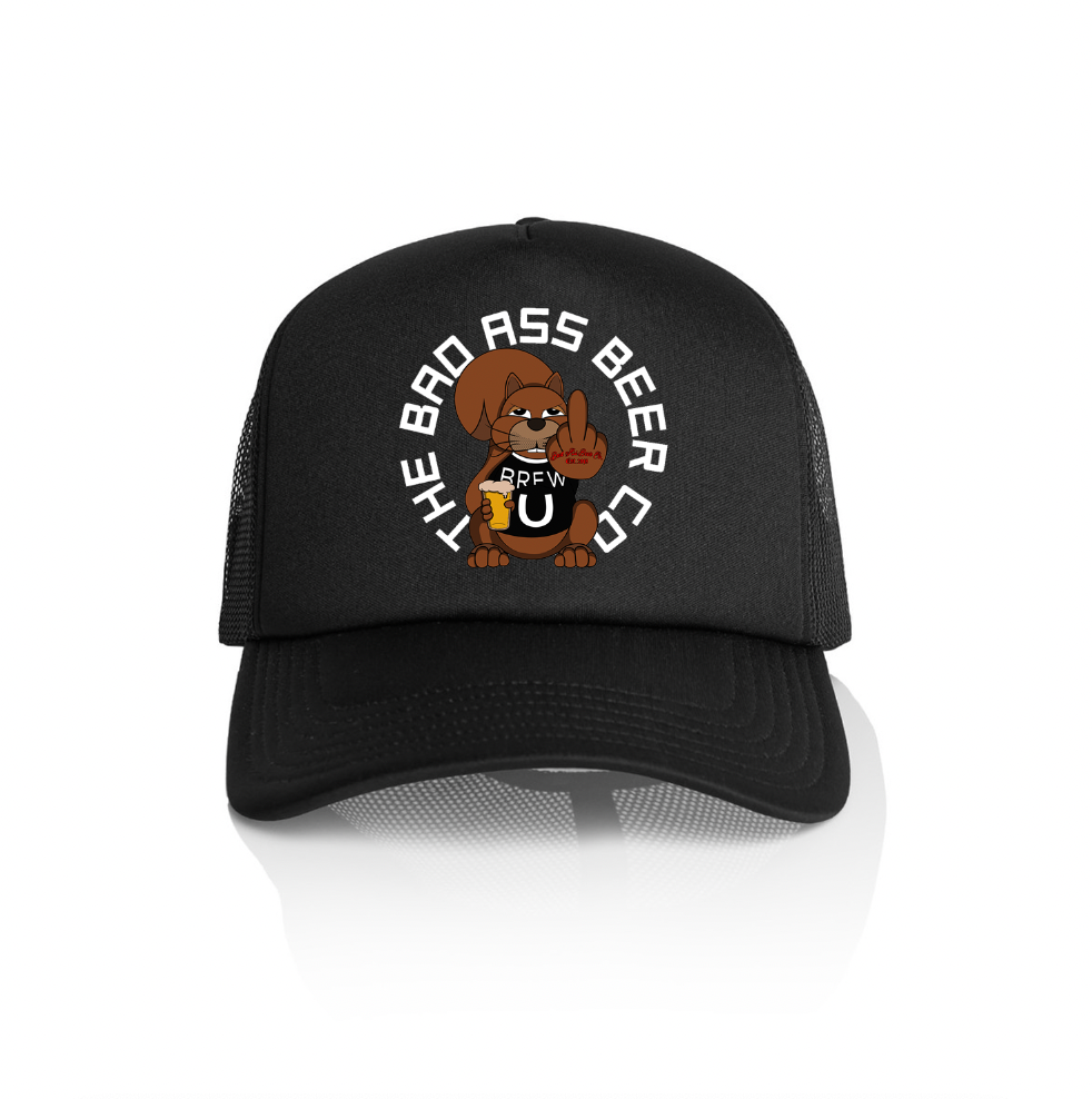 BREW U TRUCKER - BLACK/WHITE