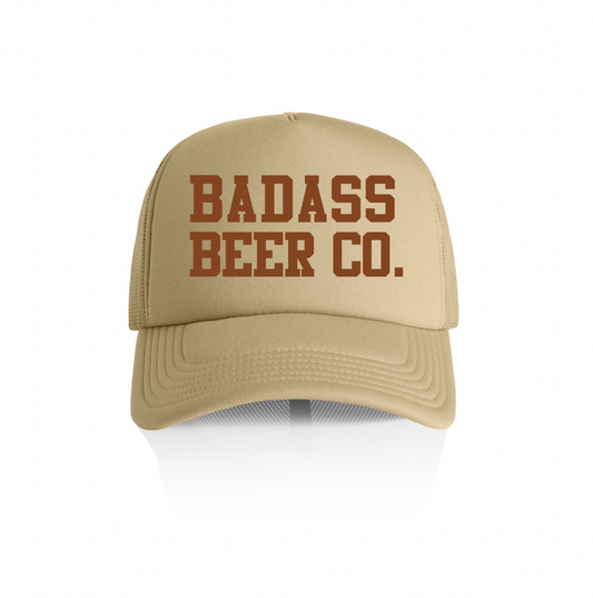 BA$$ COLLEGE TRUCKER - KHAKI/BROWN