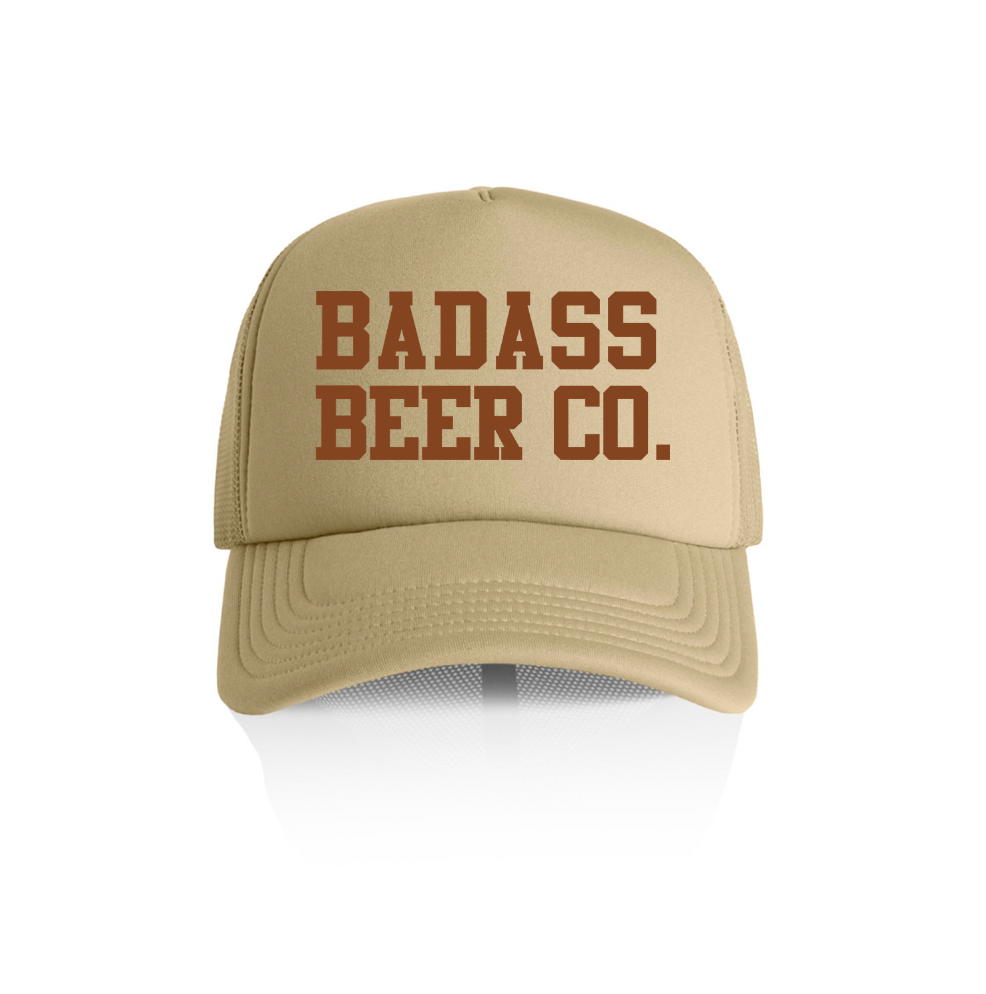 BA$$ COLLEGE TRUCKER - KHAKI/BROWN